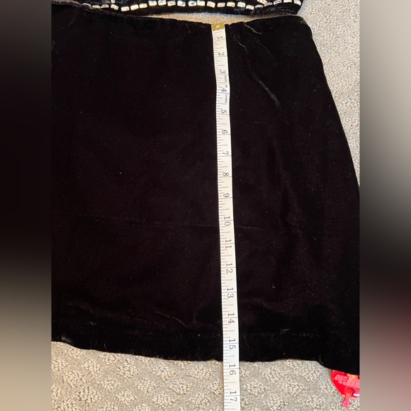 Stunning Ramy Brook Black Velvet dress w/ rhinestones, sexy, luxurious, classy - Picture 7 of 8